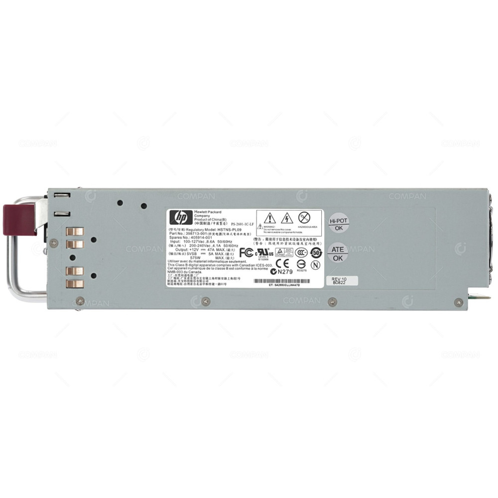 405914-001 HP 575W POWER SUPPLY FOR HP MSA60 MSA70 DL320S